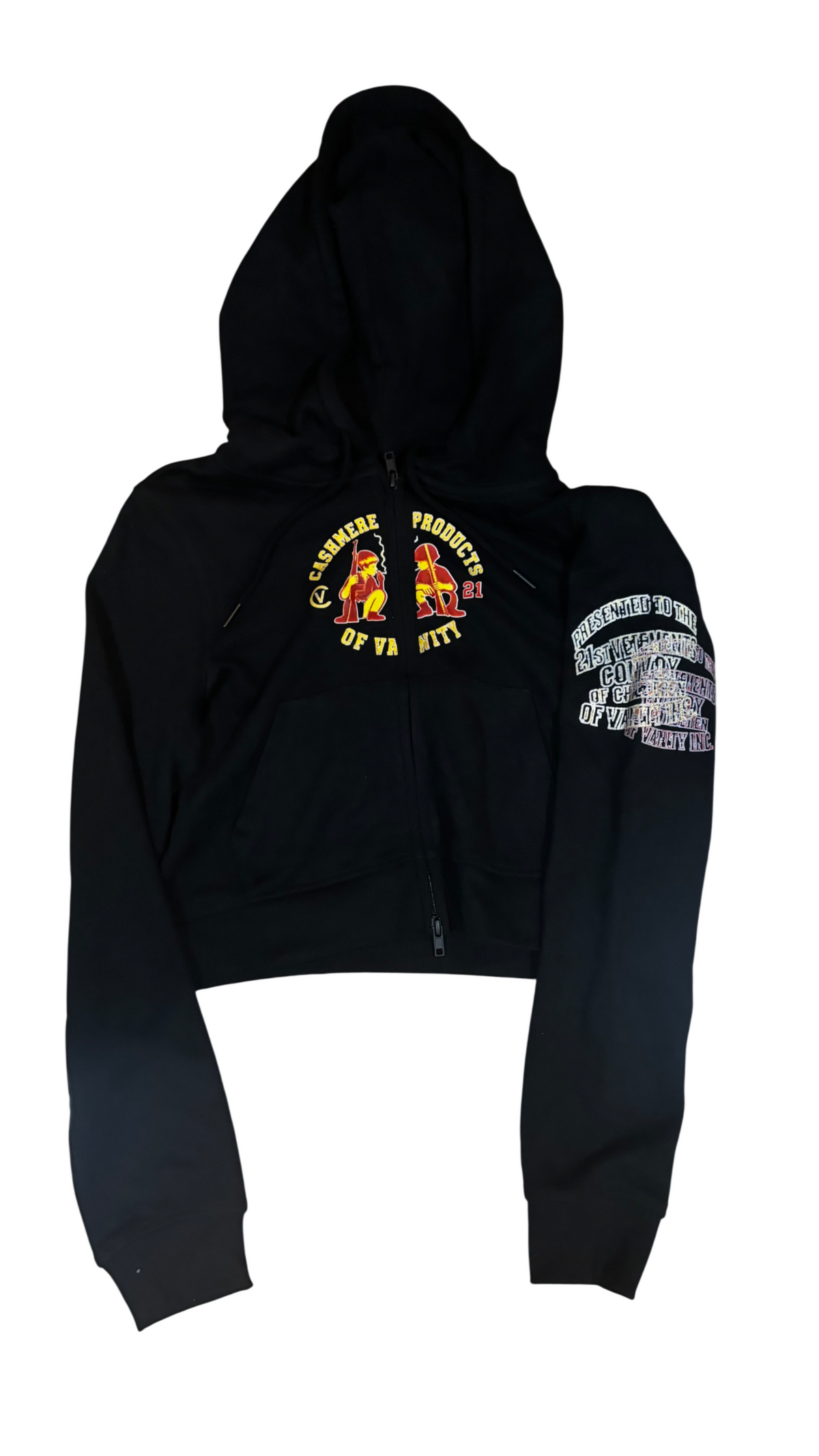 Women’s Black “products of vanity”Hoodie